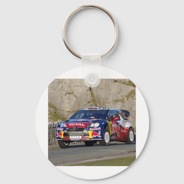 WRC Rally Car Cover Key Ring (Front)