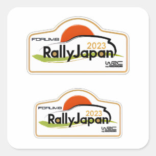 WRC Rally japan car racing motorsport Championship Square Sticker