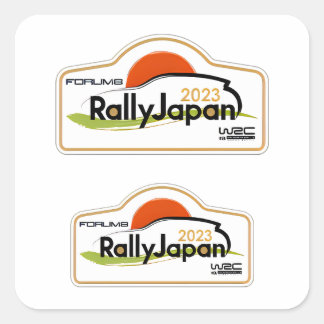 WRC Rally japan car racing motorsport Championship Square Sticker