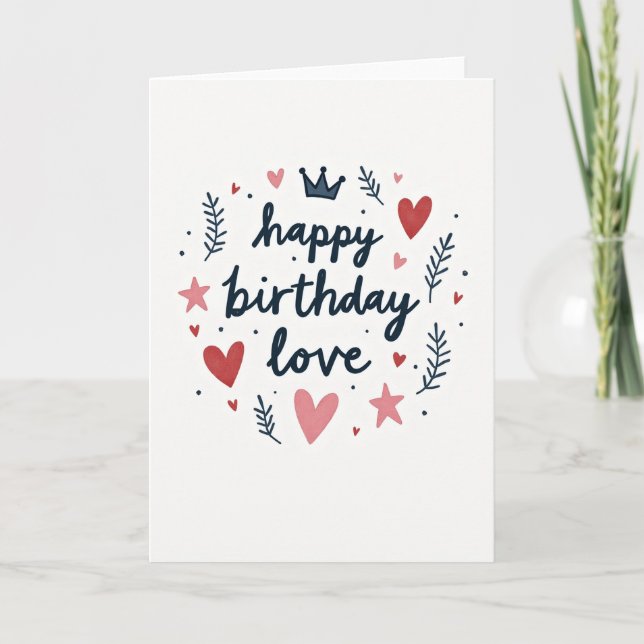 Wreath Birthday Card (Front)
