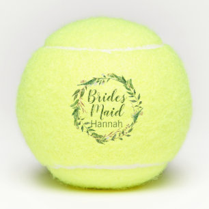 Wreath Bridesmaid Wedding Gift Tennis Balls