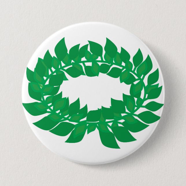 Wreath Crown 7.5 Cm Round Badge (Front)