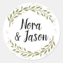 Wreath Customisable Sticker