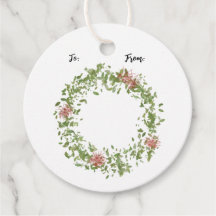 Wreath Holiday Gift Tags