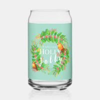 Wreath Holly Jolly Family Light Teal