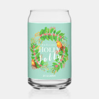 Wreath Holly Jolly  Family Light Teal