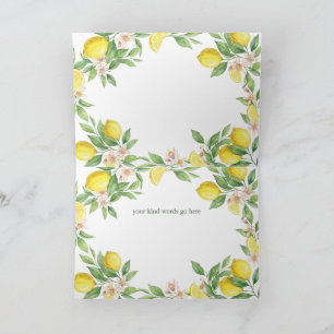 Wreath Mediterranean thank you Bridesmaid card
