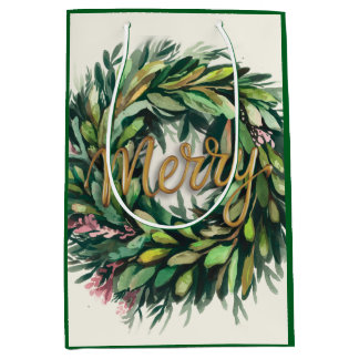 Wreath medium gift bag