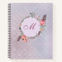 Wreath Modern Floral Watercolor Pattern