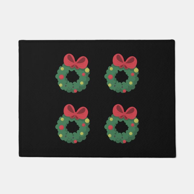 Wreath Nightmare Before Christmas Doormat (Front)