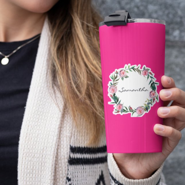 Wreath Personalised Tumbler Decal Laptop (Creator Uploaded)