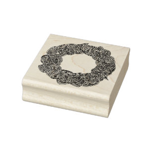 Wreath Rubber Stamp