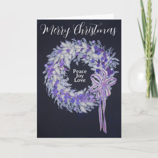 Wreath Standard, 5" x 7" Folded Greeting Card