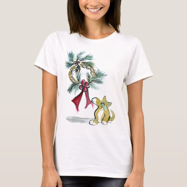 wreath tag by kitten T-Shirt (Front)
