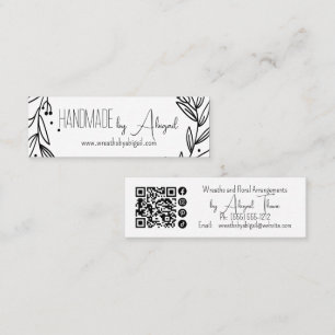 Wreath Vines Handmade   Handcrafted Business Card