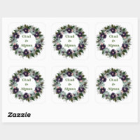 Wreath Wedding Flowers Floral Arrangement Postage
