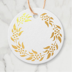 Wreath with Berries Favour Tags