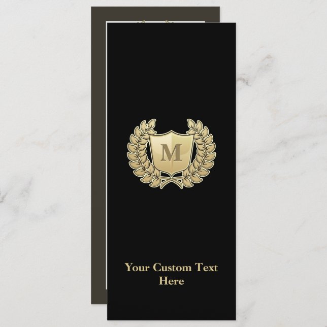 Wreath with Shield Invitation (Front/Back)