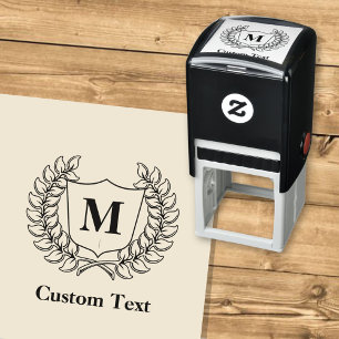 Wreath with Shield Self-inking Stamp