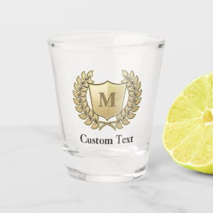 Wreath with Shield Shot Glass