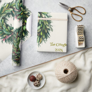 Wreath Wrapping Paper