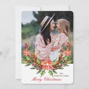 Wreathed Photo Holiday Card