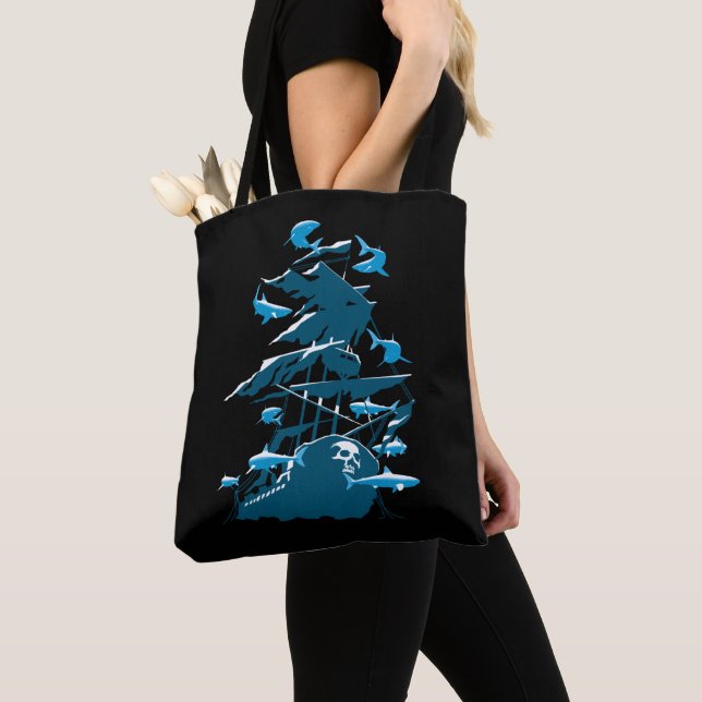 Wreck Diving And Sharks Tote Bag (Close Up)