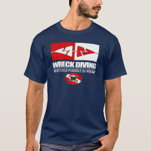 Wreck Diving (Line Markers) T-Shirt
