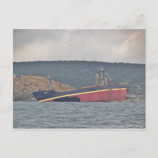 Wreck Of The Orcun C Postcard (Front)