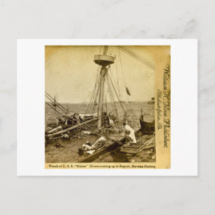 Wreck of the U.S.S. Maine, Divers Coming Up Postcard