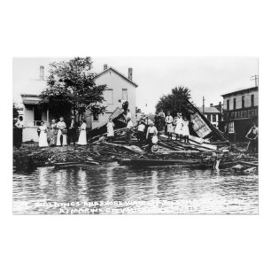 Wreckage caused by Great Lakes whaleback Atikokan Photo Print