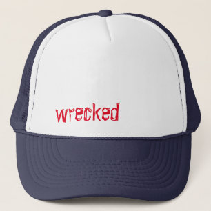 wrecked trucker hat