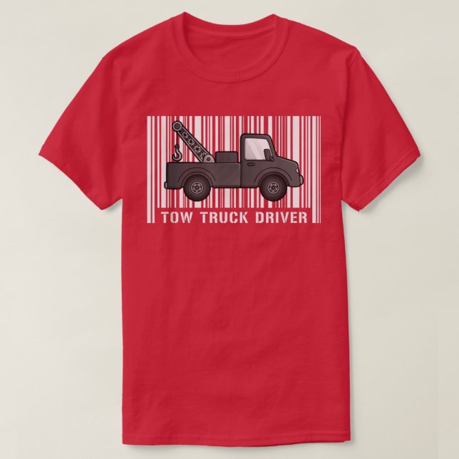 Wrecker Breakdown Recovery - Towing Tow Truck Driv T-Shirt (Design Front)