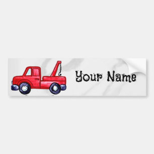 Wrecker Tow Truck Bumper Sticker