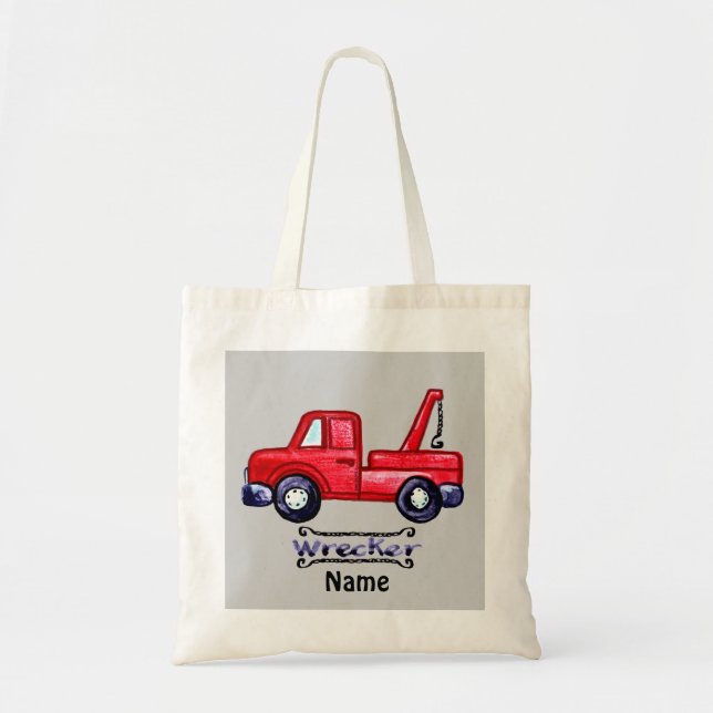Wrecker Tow Truck Tote Bag (Front)