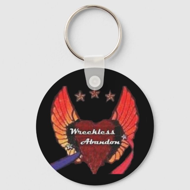 Wreckless Abandon Keychain (Front)