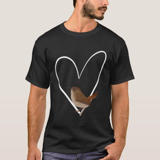 Wren Bird Bird Birdwatcher Animal Biologist T-Shirt (Front)