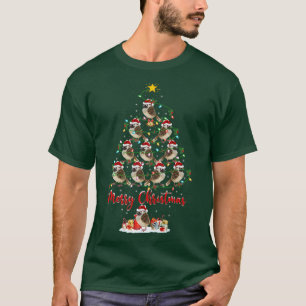 Wren Bird Lover Xmas Matching Santa Wren Christmas T-Shirt