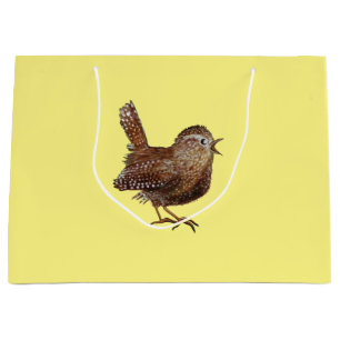 Wren Bird (Troglodytes Troglodytes)   Large Gift Bag