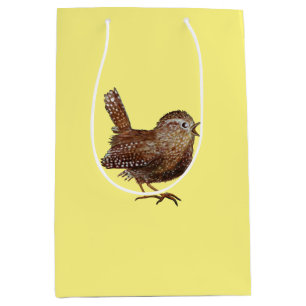 Wren Bird (Troglodytes Troglodytes) Medium Gift Bag