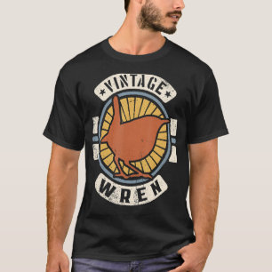 Wren Bird Vintage Classic Retro 60s 70s Animal T-Shirt