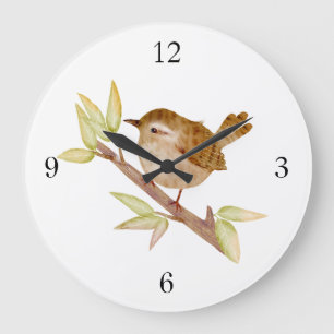 Wren Bird Wall Clock