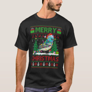 Wren Bird   Xmas Tree Ugly Santa Wren Christmas T-Shirt