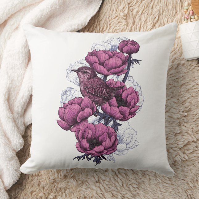 Wren bouquet cushion (Blanket)