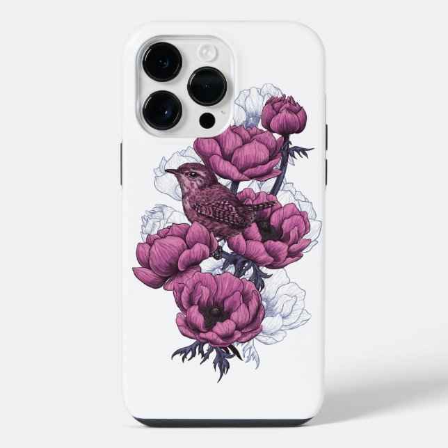 Wren bouquet iPhone case (Back)