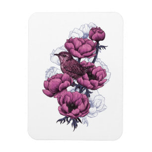 Wren bouquet magnet