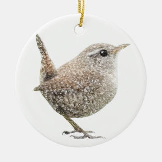 Wren Ceramic Tree Decoration