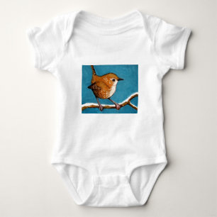 WREN IN OIL PASTEL BABY BODYSUIT