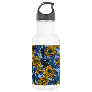 Wren in the roses 532 ml water bottle