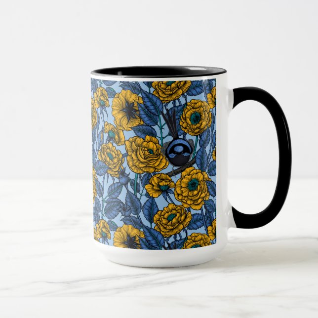 Wren in the roses mug (Right)